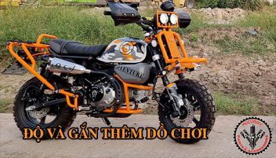 Honda Dax 125 khi độ lên bản đi phượt, gắn đủ đồ trang trí GRT Revolution